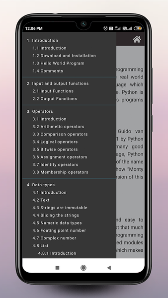 Python Code Play - Image screenshot of android app