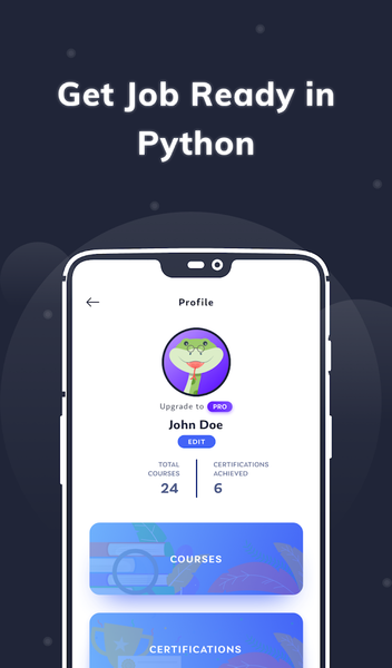 Learn Python - Image screenshot of android app