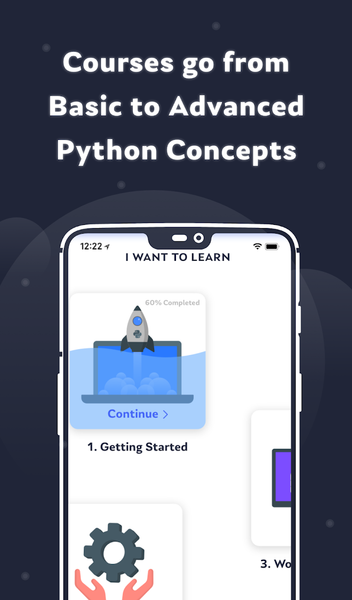 Learn Python - Image screenshot of android app