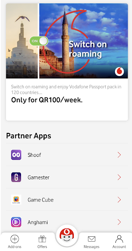 My Vodafone (Qatar) - Image screenshot of android app
