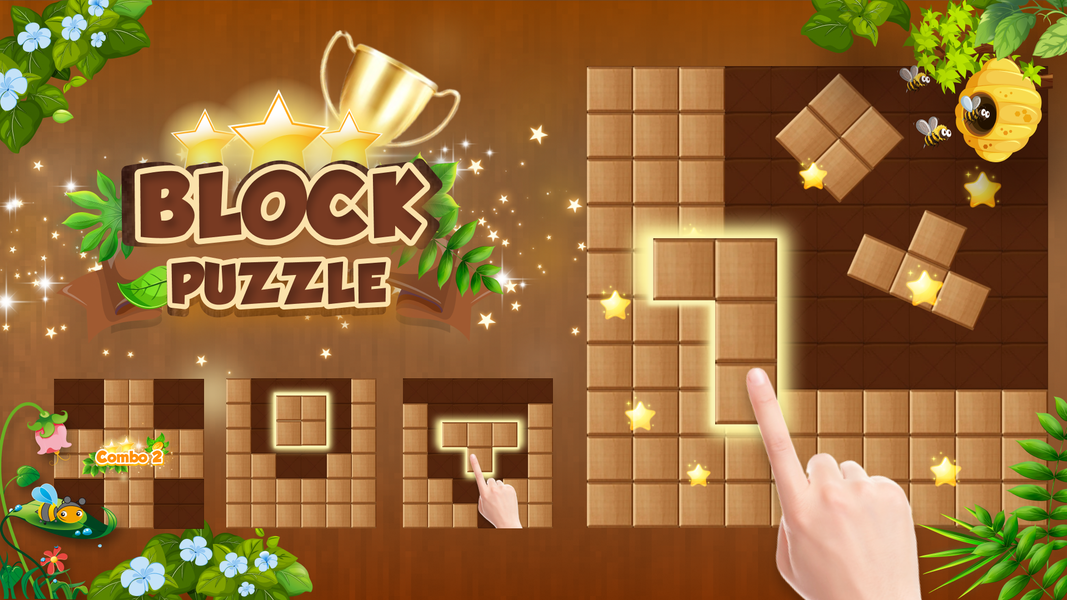 Woody Block Puzzle - Q Block - عکس بازی موبایلی اندروید