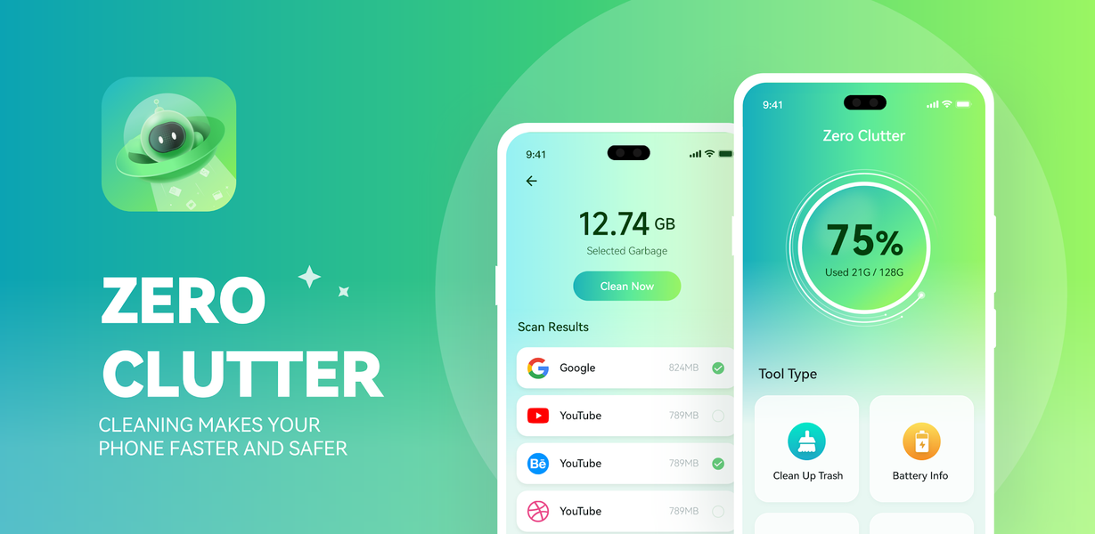 Zero Clutter - عکس برنامه موبایلی اندروید