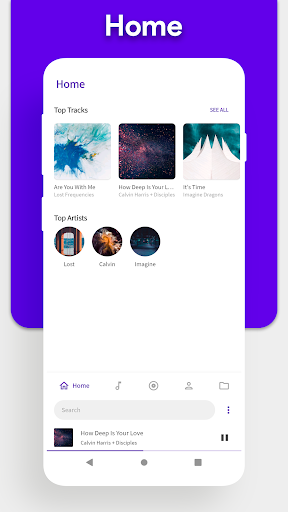 Eon Music Player - عکس برنامه موبایلی اندروید