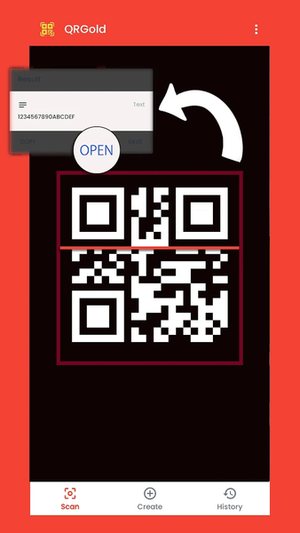 QR & Barcode Scanner - GOLD - Image screenshot of android app