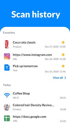 QR Code Scanner & Scanner App - عکس برنامه موبایلی اندروید