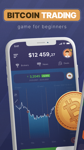 Bitcoin Trading Investment App - Image screenshot of android app