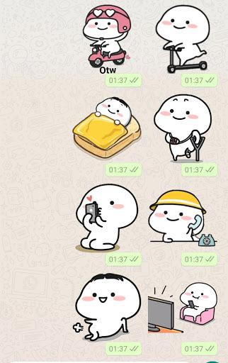Quby Stickers for WhatsApp - Image screenshot of android app