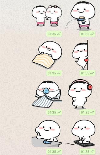 Quby Stickers for WhatsApp - Image screenshot of android app