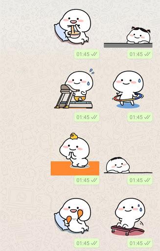 Quby Stickers for WhatsApp - Image screenshot of android app