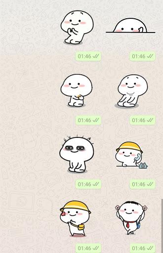 Quby Stickers for WhatsApp - Image screenshot of android app
