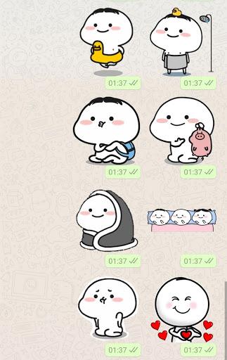 Quby Stickers for WhatsApp - Image screenshot of android app