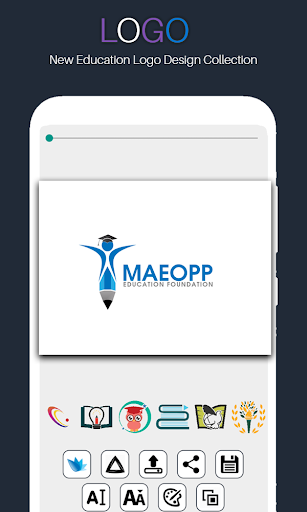 Logo Maker Free - Education Logo Designer - عکس برنامه موبایلی اندروید