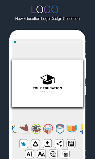 Logo Maker Free - Education Logo Designer - عکس برنامه موبایلی اندروید