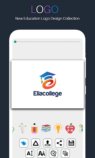Logo Maker Free - Education Logo Designer - عکس برنامه موبایلی اندروید