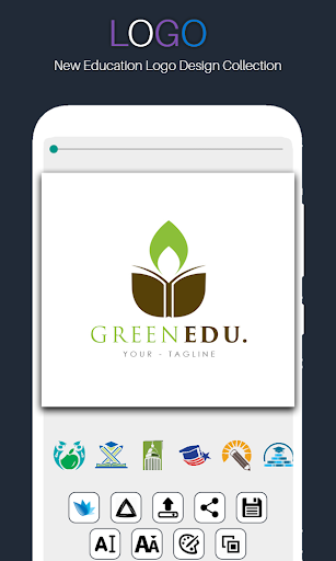 Logo Maker Free - Education Logo Designer - عکس برنامه موبایلی اندروید