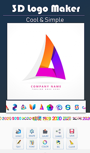 ۳D Logo Maker & Logo Designer Free - عکس برنامه موبایلی اندروید