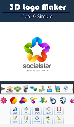 ۳D Logo Maker & Logo Designer Free - عکس برنامه موبایلی اندروید