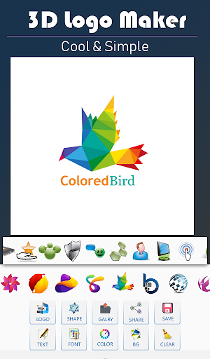 ۳D Logo Maker & Logo Designer Free - عکس برنامه موبایلی اندروید