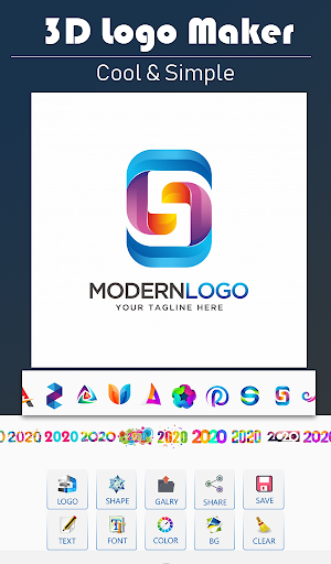 ۳D Logo Maker & Logo Designer Free - عکس برنامه موبایلی اندروید