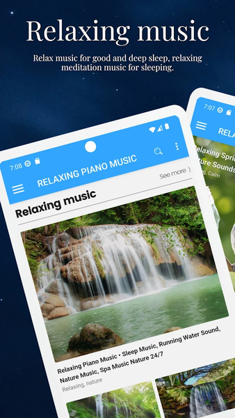 Relaxing music for stress - عکس برنامه موبایلی اندروید