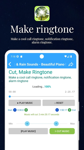 Relaxing music for stress - عکس برنامه موبایلی اندروید