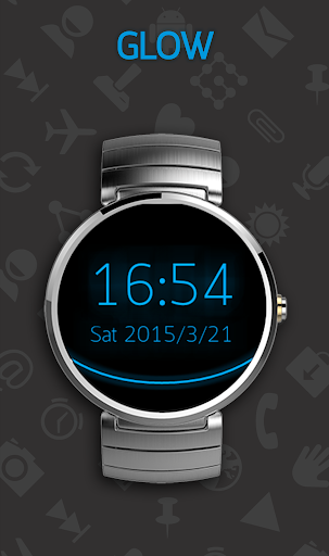 Holo Watch face - Image screenshot of android app