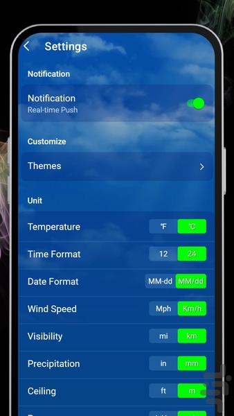 هواشناسی دقیق و حرفه ای - Weather - عکس برنامه موبایلی اندروید