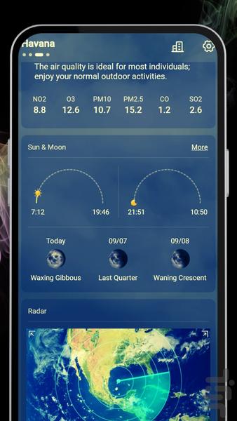 هواشناسی دقیق و حرفه ای - Weather - Image screenshot of android app
