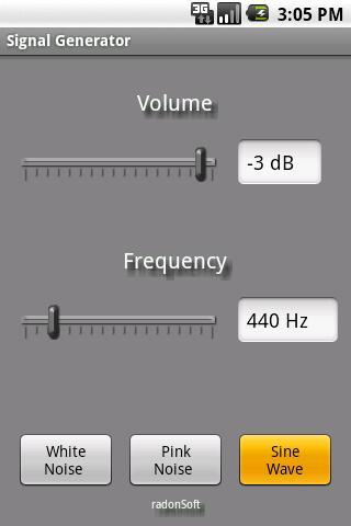 Signal Generator - عکس برنامه موبایلی اندروید