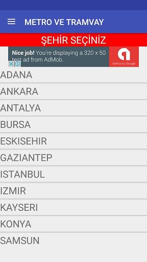 Turkey Metro and Tram - Image screenshot of android app