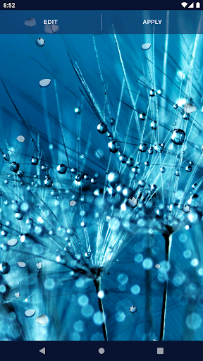 Water RainDrops Live Wallpaper - Image screenshot of android app