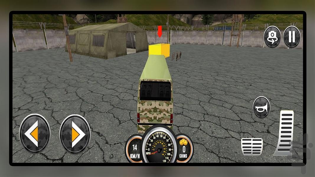 بازی اتوبوس نظامی - Gameplay image of android game