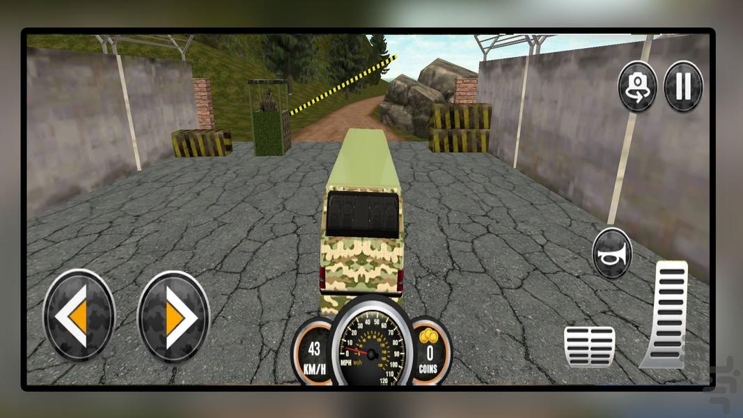بازی اتوبوس نظامی - Gameplay image of android game