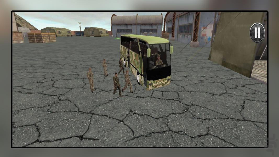بازی اتوبوس نظامی - Gameplay image of android game