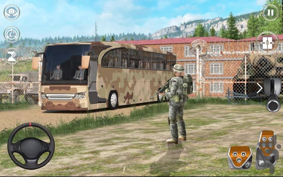 بازی اتوبوس نظامی - Gameplay image of android game