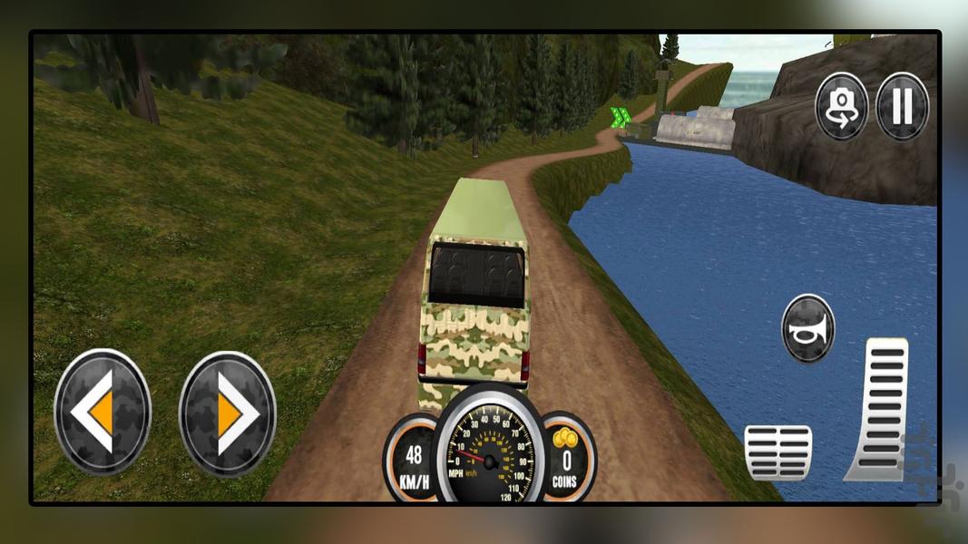 بازی اتوبوس نظامی - Gameplay image of android game