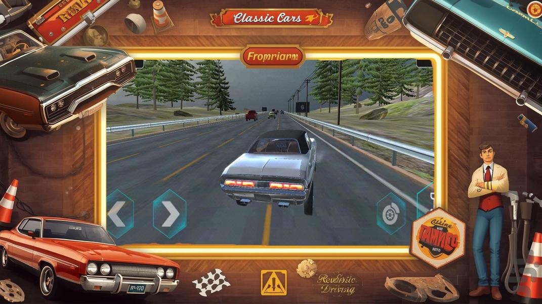 ماشین بازی کلاسیک - Gameplay image of android game