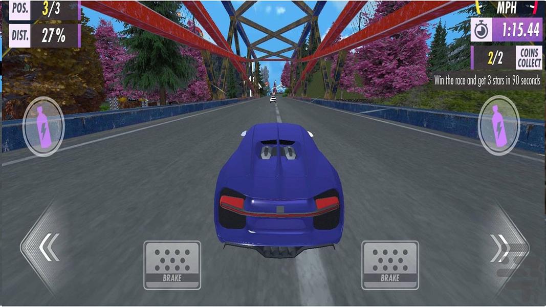 ماشین بازی در ترافیک - Gameplay image of android game
