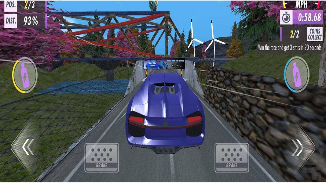 ماشین بازی در ترافیک - Gameplay image of android game