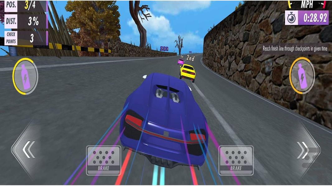 ماشین بازی در ترافیک - Gameplay image of android game
