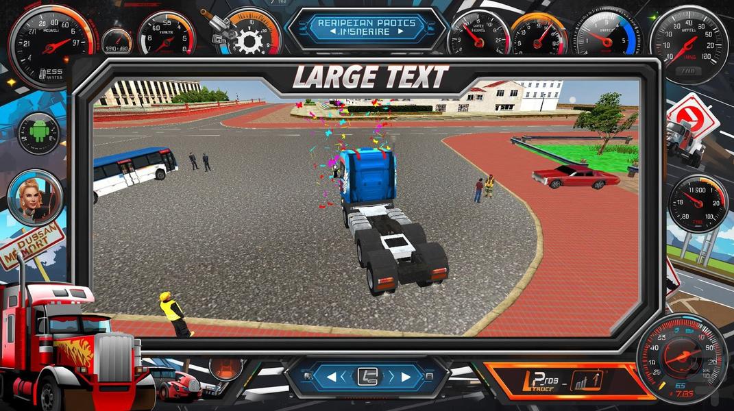 بازی کامیون امریکایی - Gameplay image of android game