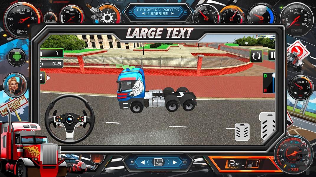 بازی کامیون امریکایی - Gameplay image of android game