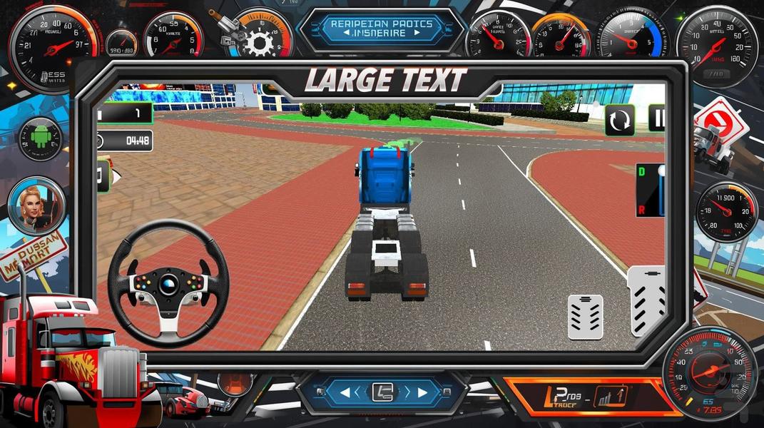 بازی کامیون امریکایی - Gameplay image of android game