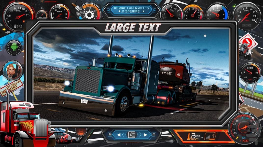 بازی کامیون امریکایی - Gameplay image of android game