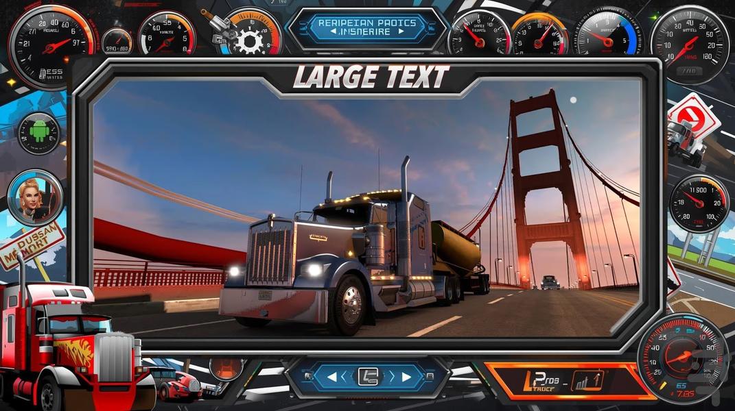 بازی کامیون امریکایی - Gameplay image of android game