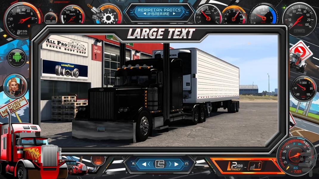 بازی کامیون امریکایی - Gameplay image of android game
