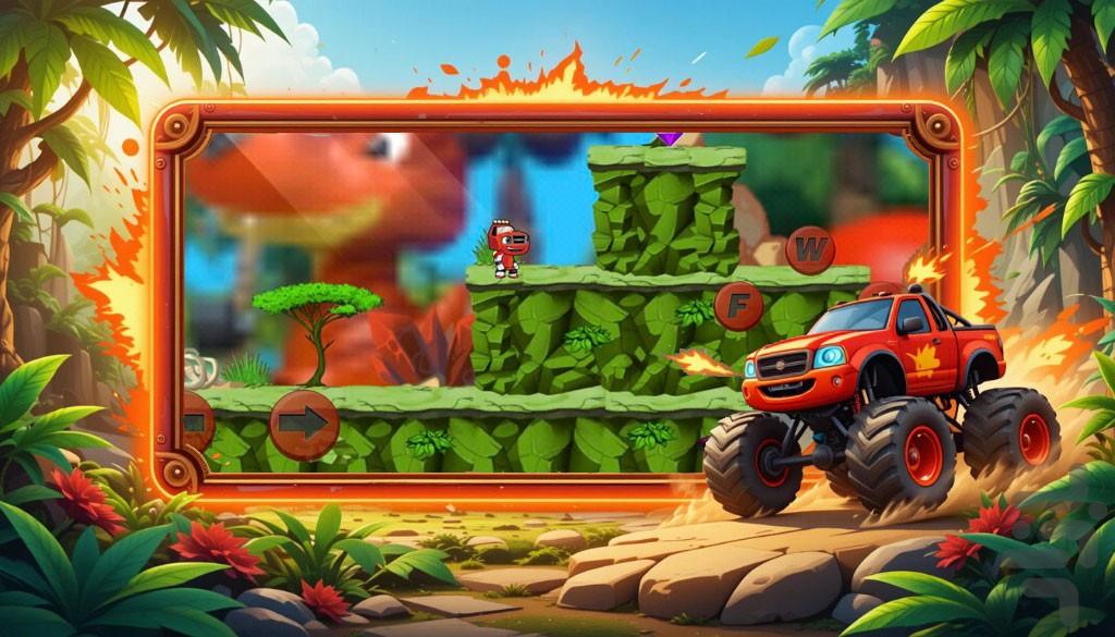 ماشین بازی کودکانه - Gameplay image of android game