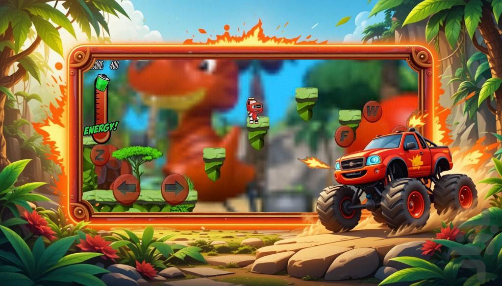 ماشین بازی کودکانه - Gameplay image of android game