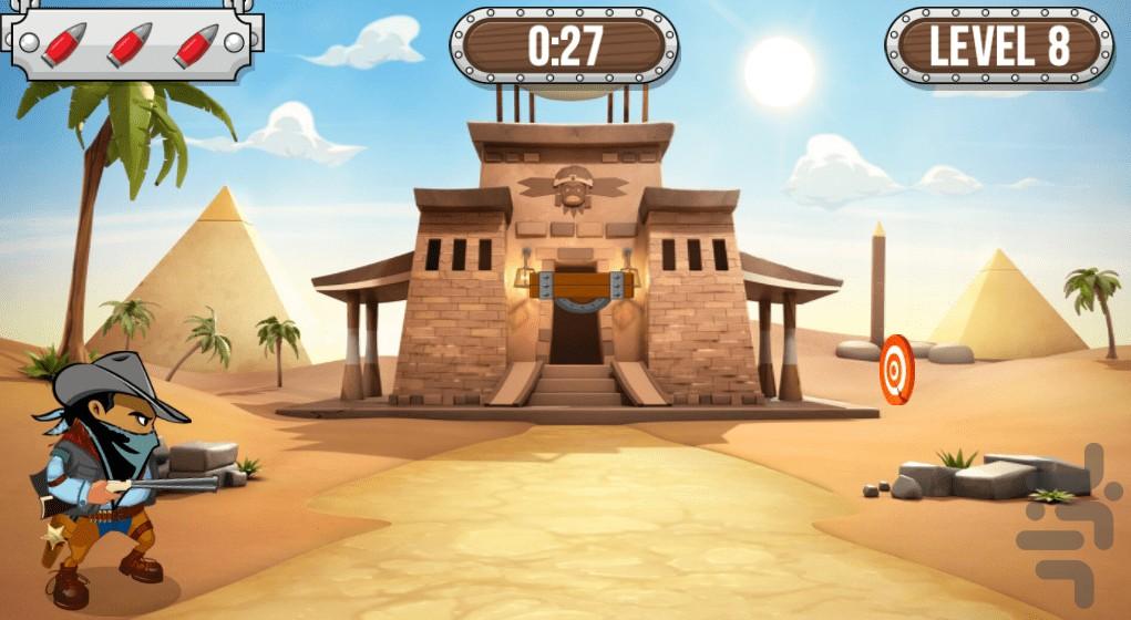 بازی تیر اندازی کابوی - Gameplay image of android game