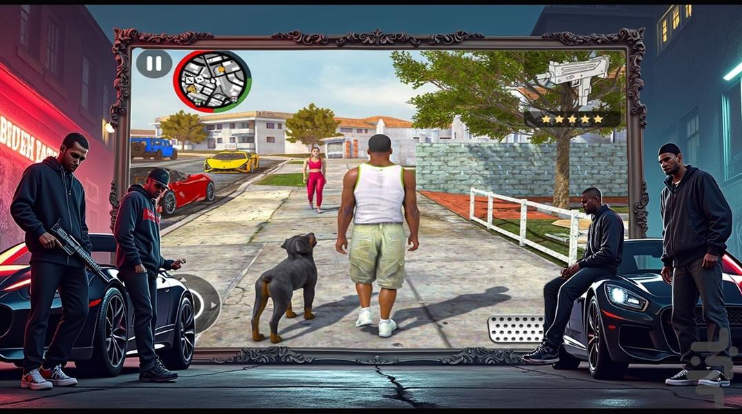 بازی گنگستر شهر - Gameplay image of android game